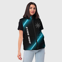 Женский жилет Dark Souls неоновые лампы, цвет: 3D-черный — фото 2