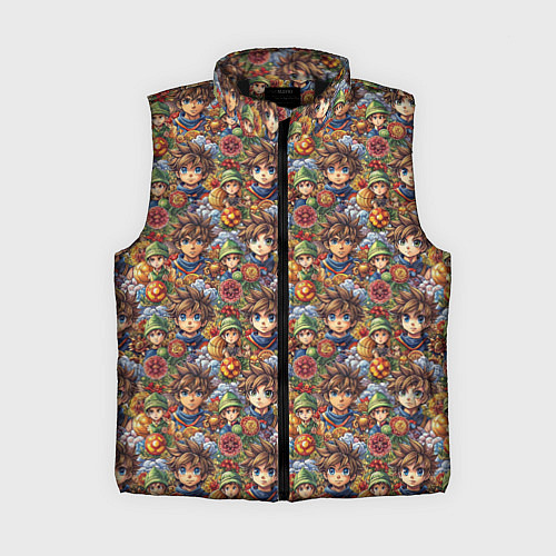 Женский жилет Аниме парень паттерн / 3D-Черный – фото 1