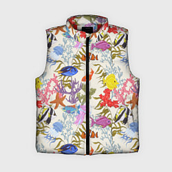 Женский жилет Морские обитатели моря