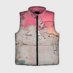 Женский жилет Старая стена с краской, цвет: 3D-светло-серый