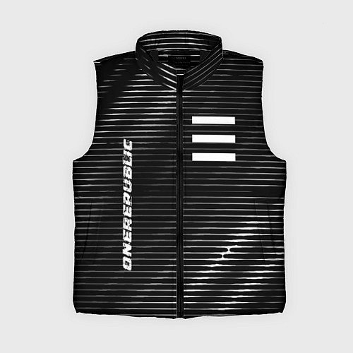 Женский жилет OneRepublic metal rock lines / 3D-Черный – фото 1