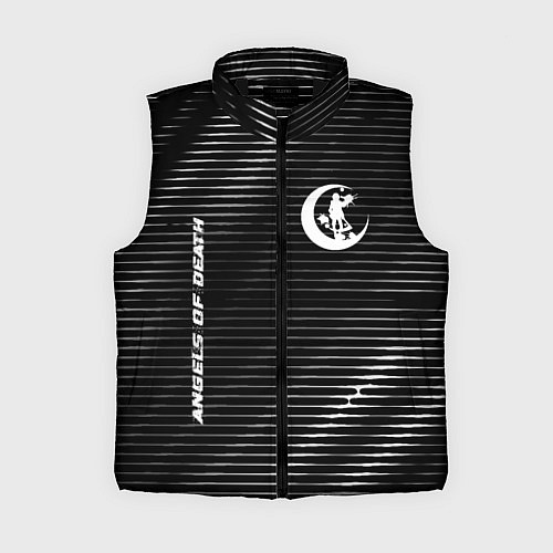 Женский жилет Angels of Death metal anime lines / 3D-Черный – фото 1