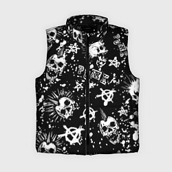 Женский жилет Панк черепа - анархия