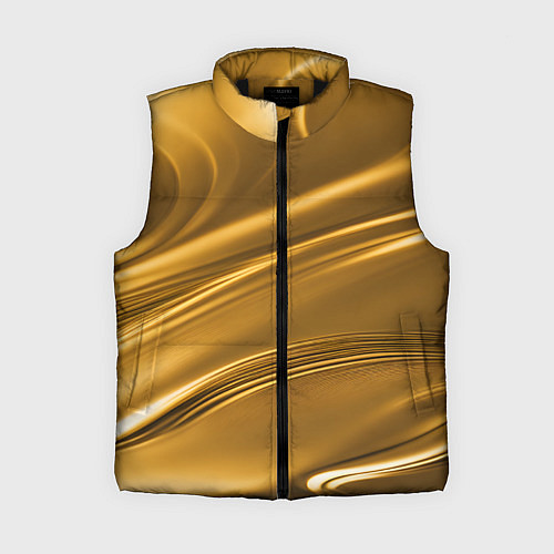 Женский жилет Золотой сплав абстрактная текстура / 3D-Черный – фото 1
