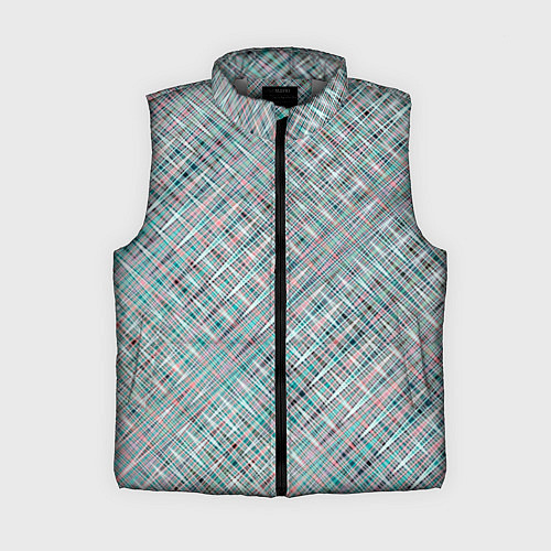 Женский жилет Светлый серо-голубой текстурированный / 3D-Светло-серый – фото 1