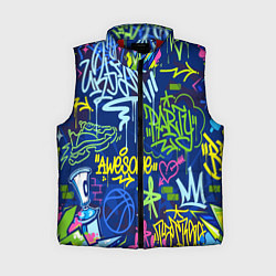 Женский жилет Урбанизм и граффити, цвет: 3D-красный