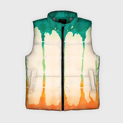 Женский жилет Abstract color stripes / 3D-Светло-серый – фото 1