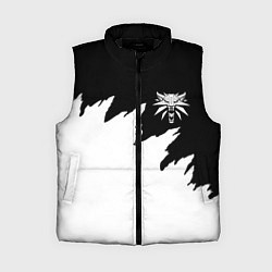 Женский жилет Ведьмак белое лого краски, цвет: 3D-черный