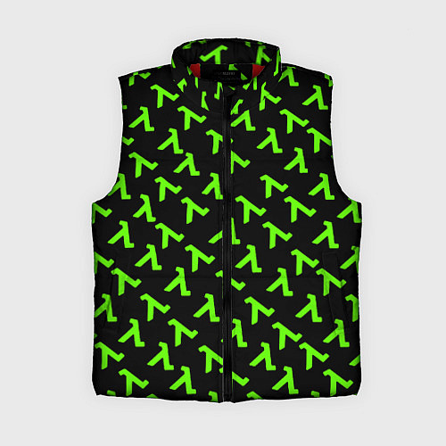 Женский жилет Half life green logo / 3D-Красный – фото 1