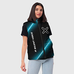 Женский жилет A Silent Voice неоновые лампы, цвет: 3D-черный — фото 2