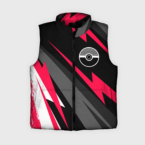 Женский жилет Pokemon electro lines / 3D-Черный – фото 1