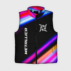 Женский жилет Metallica neon rock lights