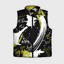 Женский жилет Надписи на стене, цвет: 3D-светло-серый