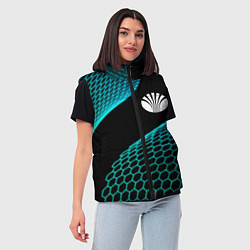 Женский жилет Daewoo electro hexagon, цвет: 3D-черный — фото 2