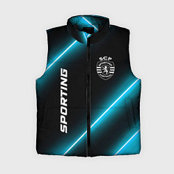 Женский жилет Sporting неоновые лампы, цвет: 3D-черный