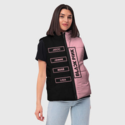 Женский жилет Blackpink южнокорейская группа, цвет: 3D-красный — фото 2