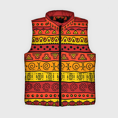 Женский жилет Африканские этнический орнамент / 3D-Черный – фото 1