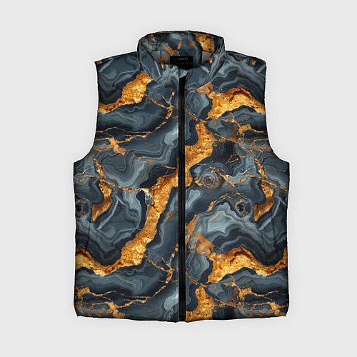 Женский жилет Золотой мрамор / 3D-Светло-серый – фото 1