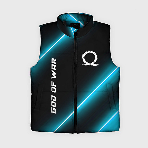 Женский жилет God of War неоновые лампы / 3D-Черный – фото 1