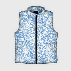 Женский жилет Пёстрый бело-голубой