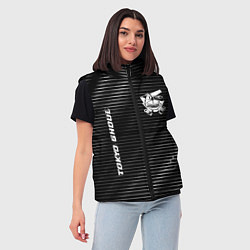 Женский жилет Tokyo Ghoul metal anime lines, цвет: 3D-черный — фото 2