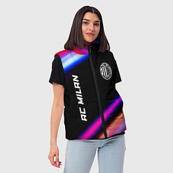 Женский жилет AC Milan speed game lights, цвет: 3D-черный — фото 2