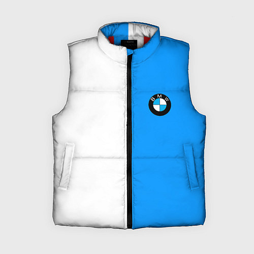 Женский жилет BMW sport blue white / 3D-Красный – фото 1