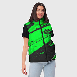 Женский жилет Daewoo sport green, цвет: 3D-черный — фото 2