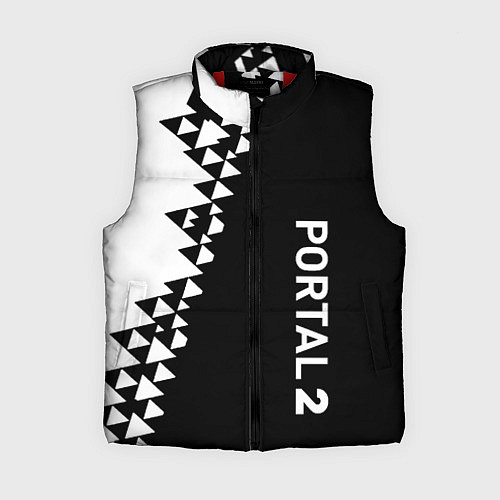 Женский жилет Portal geometry steel / 3D-Красный – фото 1