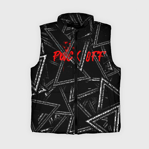 Женский жилет F*ck off / 3D-Черный – фото 1