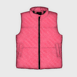 Женский жилет Сочный розовый однотонный текстурированный