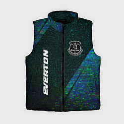 Женский жилет Everton glitch blue, цвет: 3D-черный