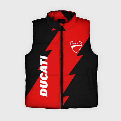 Женский жилет Ducati - logo / 3D-Черный – фото 1