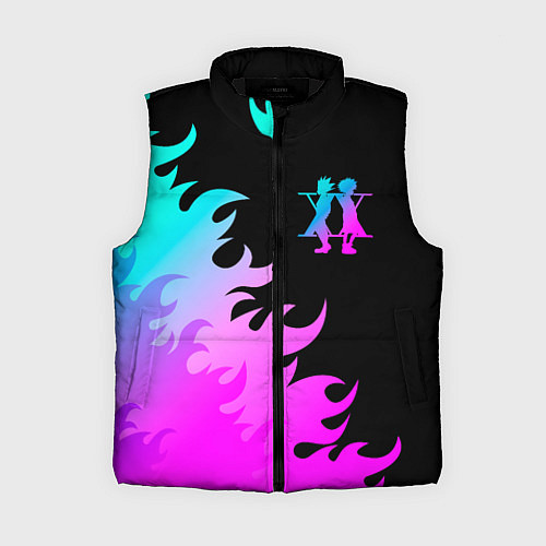 Женский жилет Hunter x Hunter неоновый огонь / 3D-Черный – фото 1