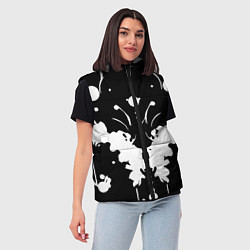 Женский жилет Тест Роршаха - психоделика, цвет: 3D-светло-серый — фото 2