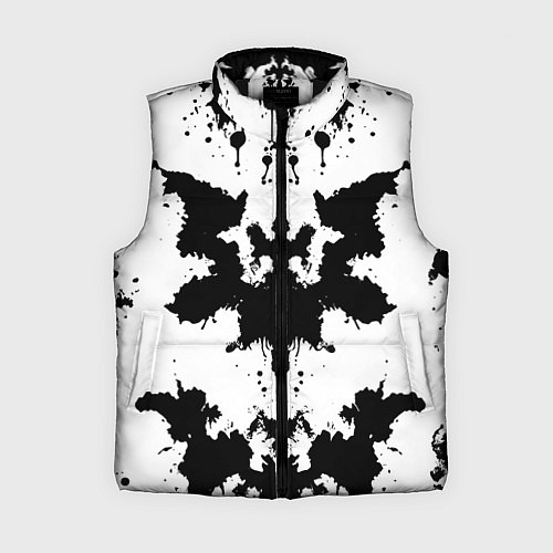 Женский жилет Психоделический тест Роршаха / 3D-Черный – фото 1