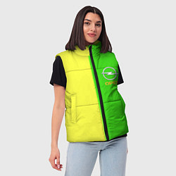 Женский жилет Opel текстура, цвет: 3D-черный — фото 2