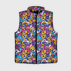 Женский жилет Привидения весёлые, цвет: 3D-черный