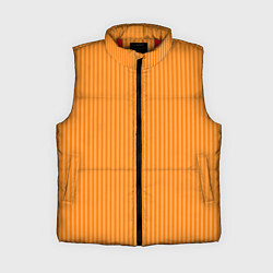 Женский жилет Оранжевый в тонкую полоску