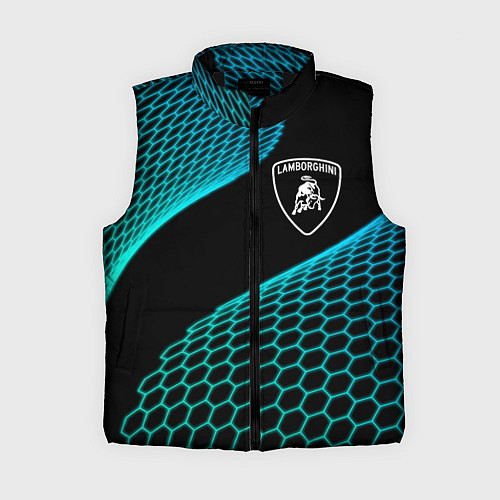 Женский жилет Lamborghini electro hexagon / 3D-Черный – фото 1
