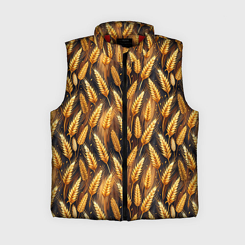 Женский жилет Золотой колос / 3D-Красный – фото 1