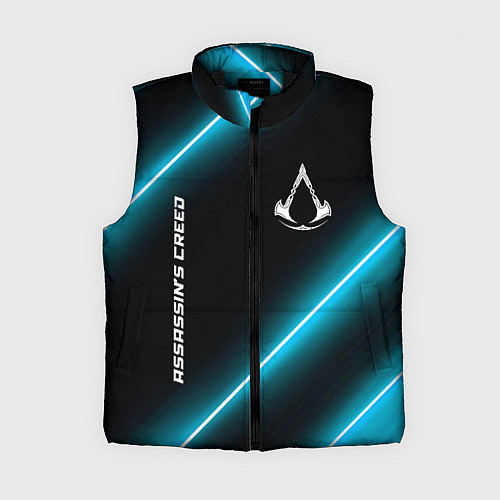 Женский жилет Assassins Creed неоновые лампы / 3D-Черный – фото 1