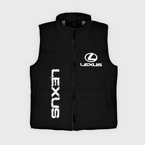 Женский жилет Lexus white logo auto / 3D-Светло-серый – фото 1