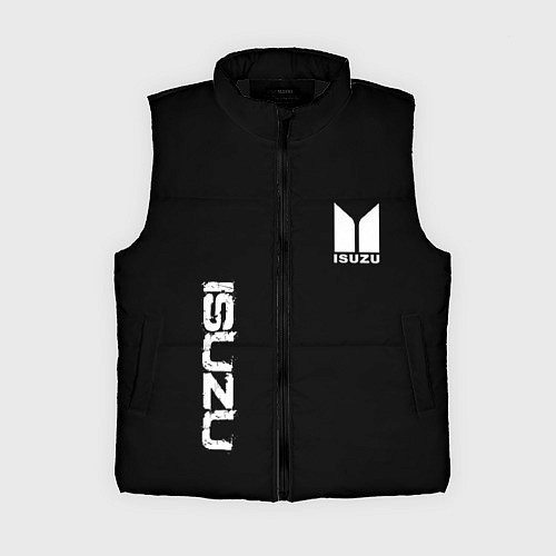 Женский жилет Isuzu logo white / 3D-Черный – фото 1