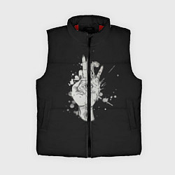 Женский жилет Глаза и дым, цвет: 3D-красный