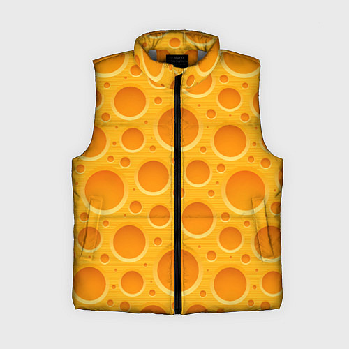 Женский жилет Желтый пластиковый узор / 3D-Светло-серый – фото 1