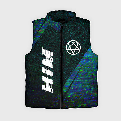 Женский жилет HIM glitch blue / 3D-Черный – фото 1