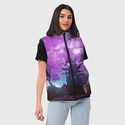 Женский жилет Genshin Impact Сакура Наруками, цвет: 3D-красный — фото 2