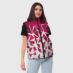 Женский жилет Яркий абстрактный узор для спорта, цвет: 3D-красный — фото 2