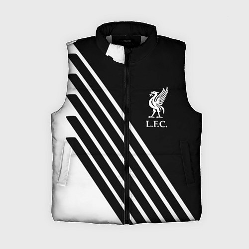 Женский жилет Liverpool sport fc geometry / 3D-Светло-серый – фото 1